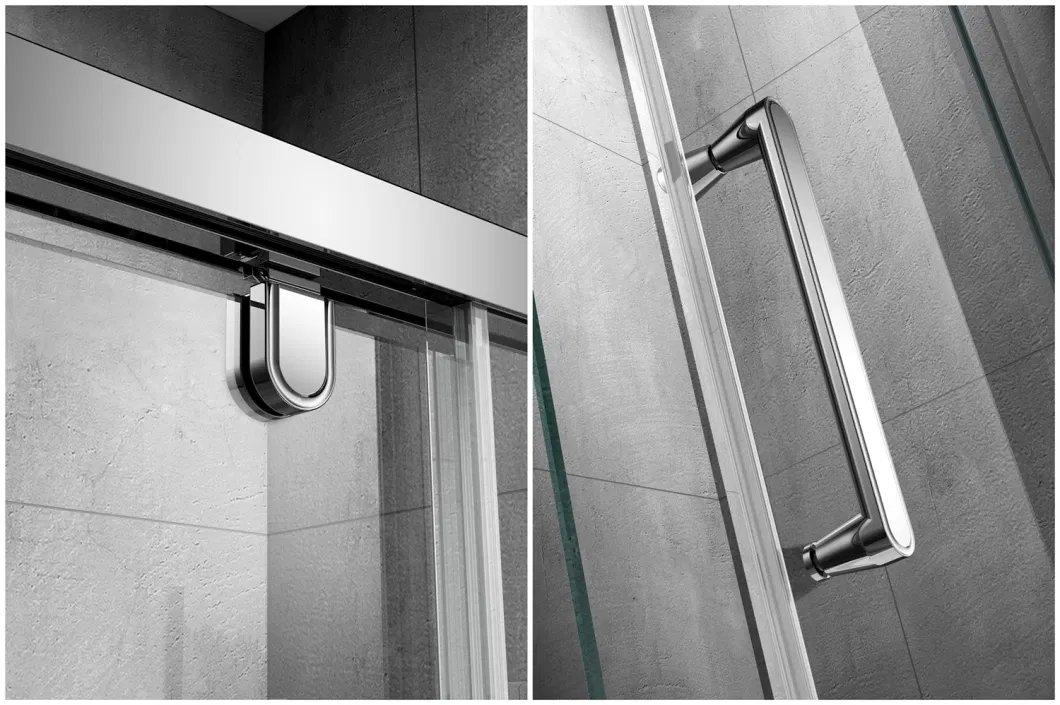 Customized Size Aluminum Frame Sliding Door Shower Enclosures with Trays
