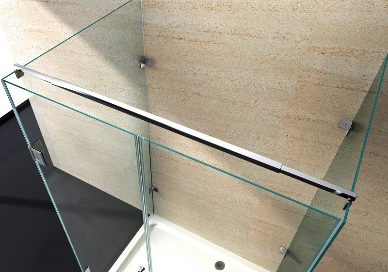 Bathroom 8mm Nano Glass 3 Sided Hinged Shower Enclosure Factory