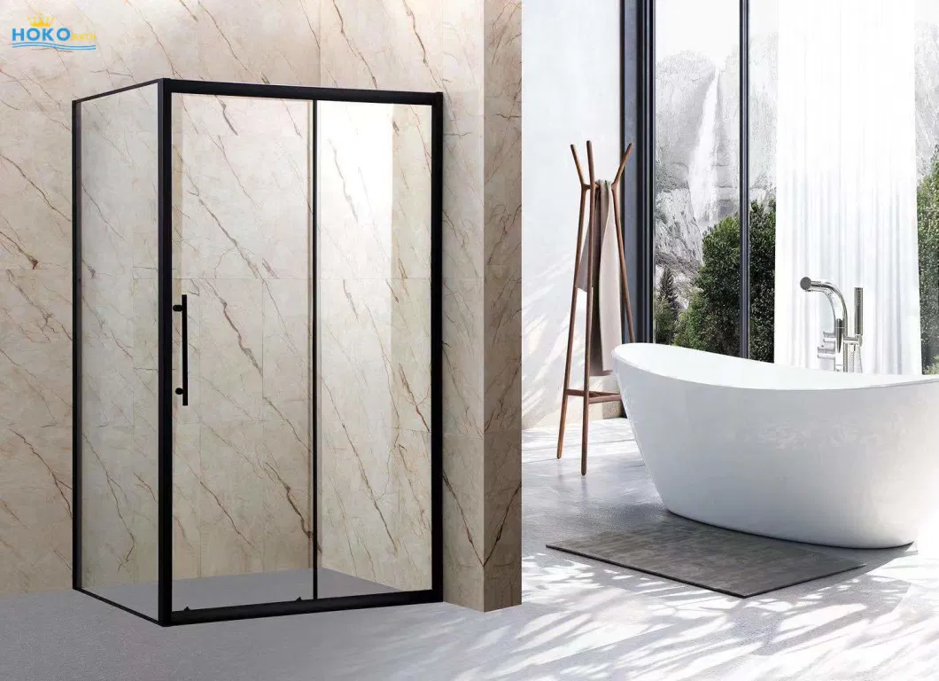 New Trend Bathroom Folding Hinged Glass Shower Door Shower Enclosure