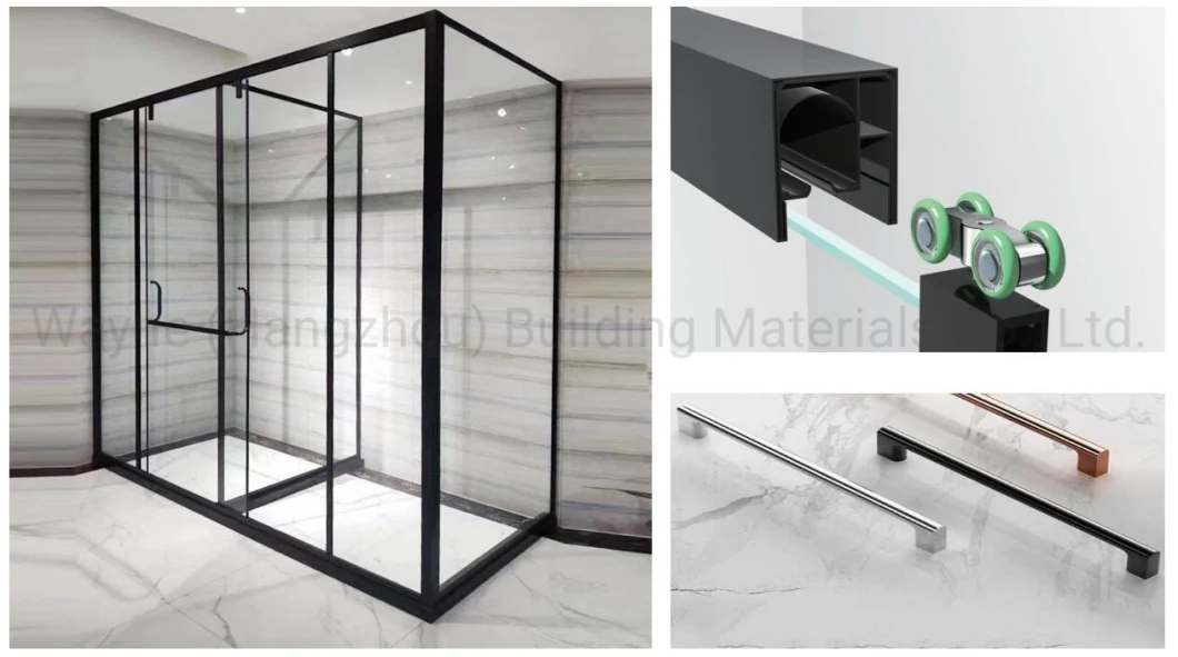 2022 New Design China Factory Price Modern Design Glass Shower Door for Home and Hotel