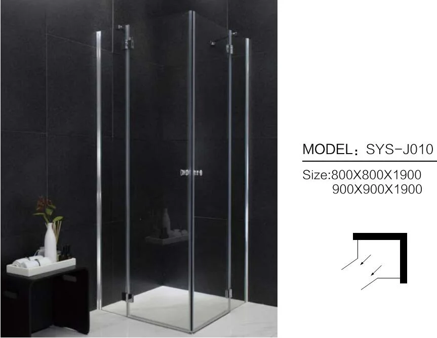 Swing Door of Glass Enclosure, Square Shower Cubicle, Hinged Door Open with Mute Magnetic Latch, Excellent Sealing Effect, Rigid CE Manufacturing Standards