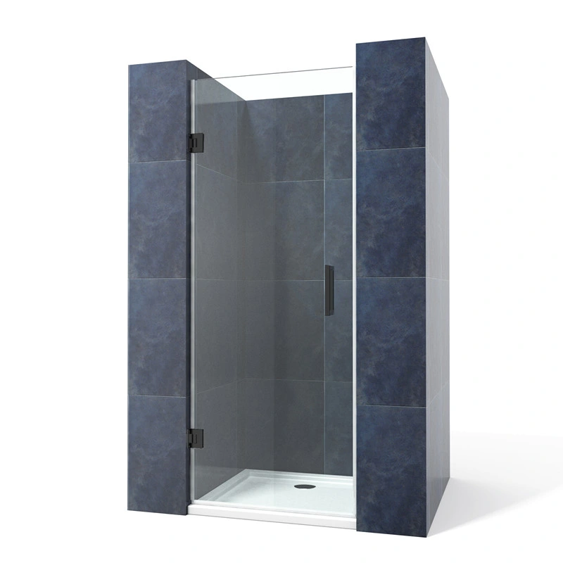 8mm Tempered Glass Black Hinged Quality Bath Shower Door Manufacturer
