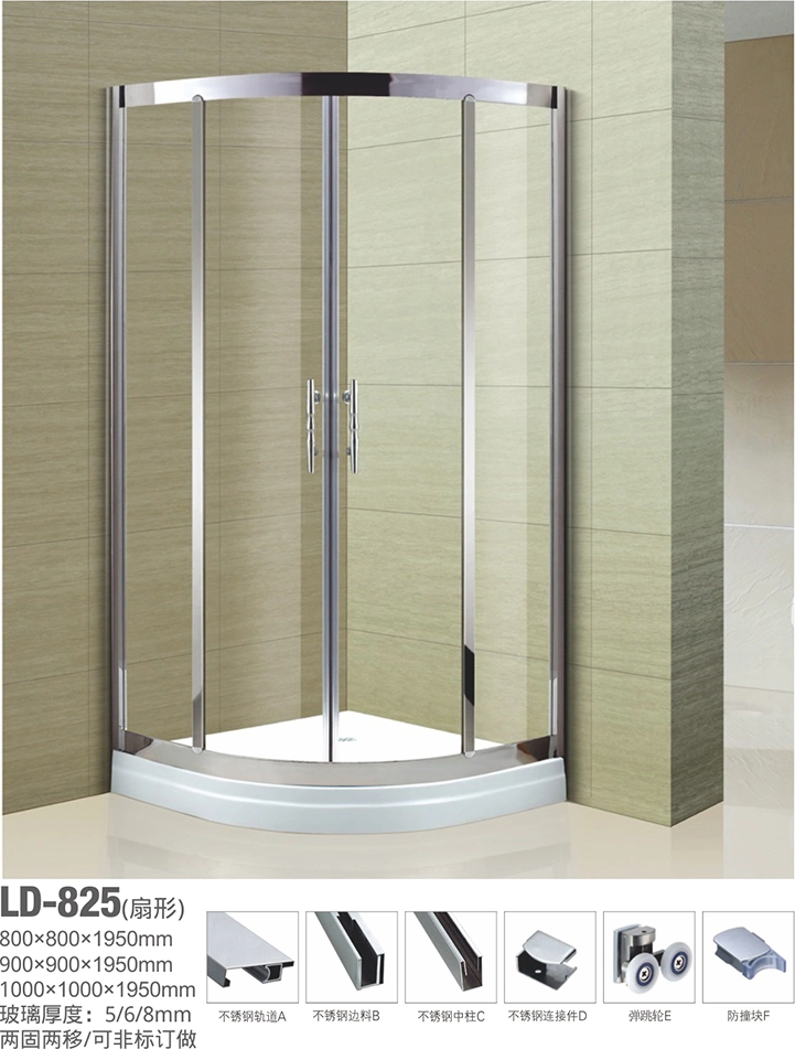 Home Used Cheap Price Walk in Shower Enclosure Bathroom Sliding Glass Door Small Shower Enclosure
