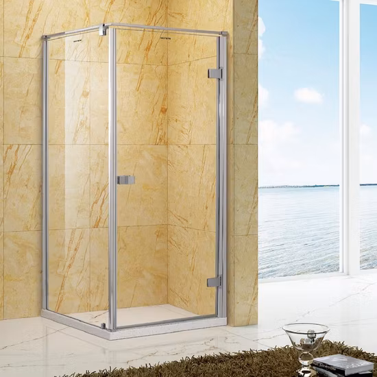 Shower Enclosure Door Cabin CE ANSI Bsen Custom Black Framed Glass Shower Doors Pivot Glass Shower Enclosure