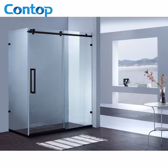 Watermark Bathroom Tempered Glass Durable Stainless Steel Hinged Shower Enclosure