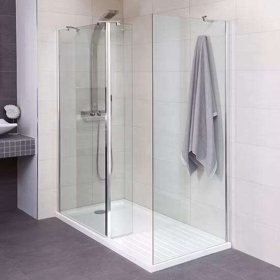China OEM Free Standing Tempered Glass Shower Enclosure Walk in