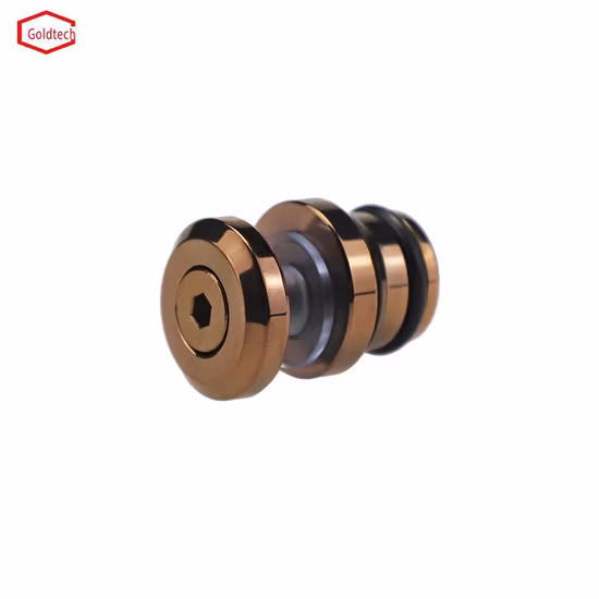 Matte Black Frameless Stainless Steel Sliding Glass Track Barn Shower Enclosure Hardware Kit