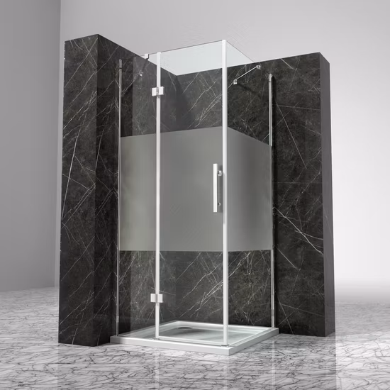 High Quality Hinged 8mm Toughened Glass Shower Enclosure Competitive Price 90
