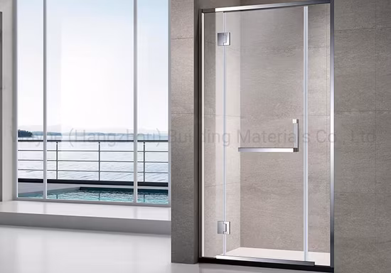 10mm Heat Soak Test Tempered Toughened Glass Frameless Hinged Shower Door