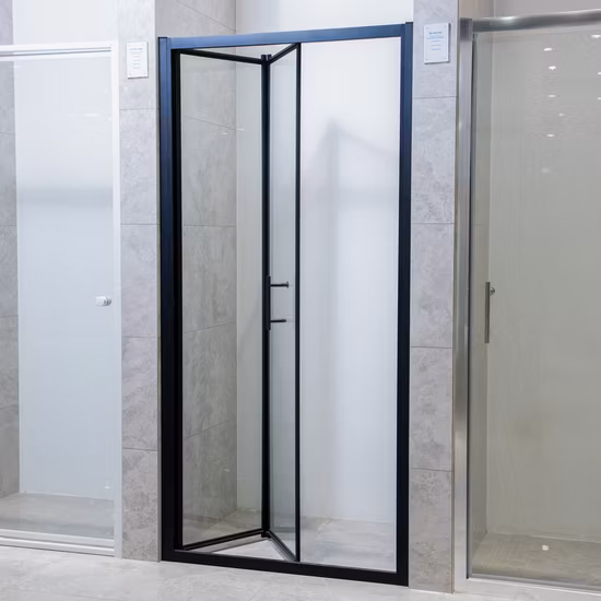 Glass Door Rectangle Shower Room Folding Shower Enclosure Corner