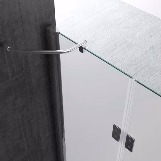 Hinged Shower Door Enclosure with Stainless Steel 304 Towel Bar